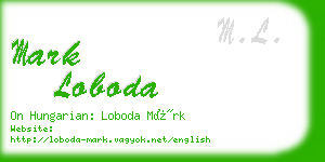 mark loboda business card